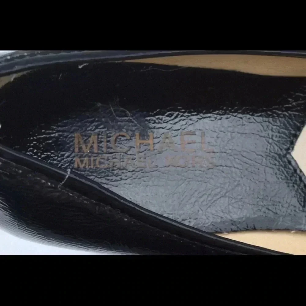 Michael Kors peep toe wedges
